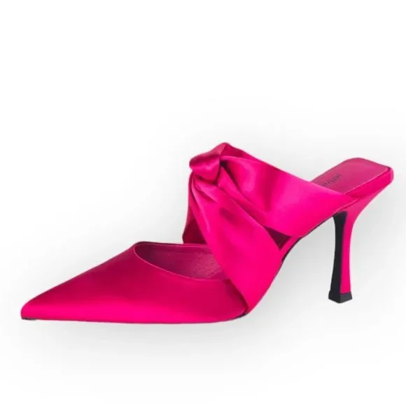 JEFFREY CAMPBELL Tied Up NWOB Satin Heel - size 7 - Picture 1 of 9